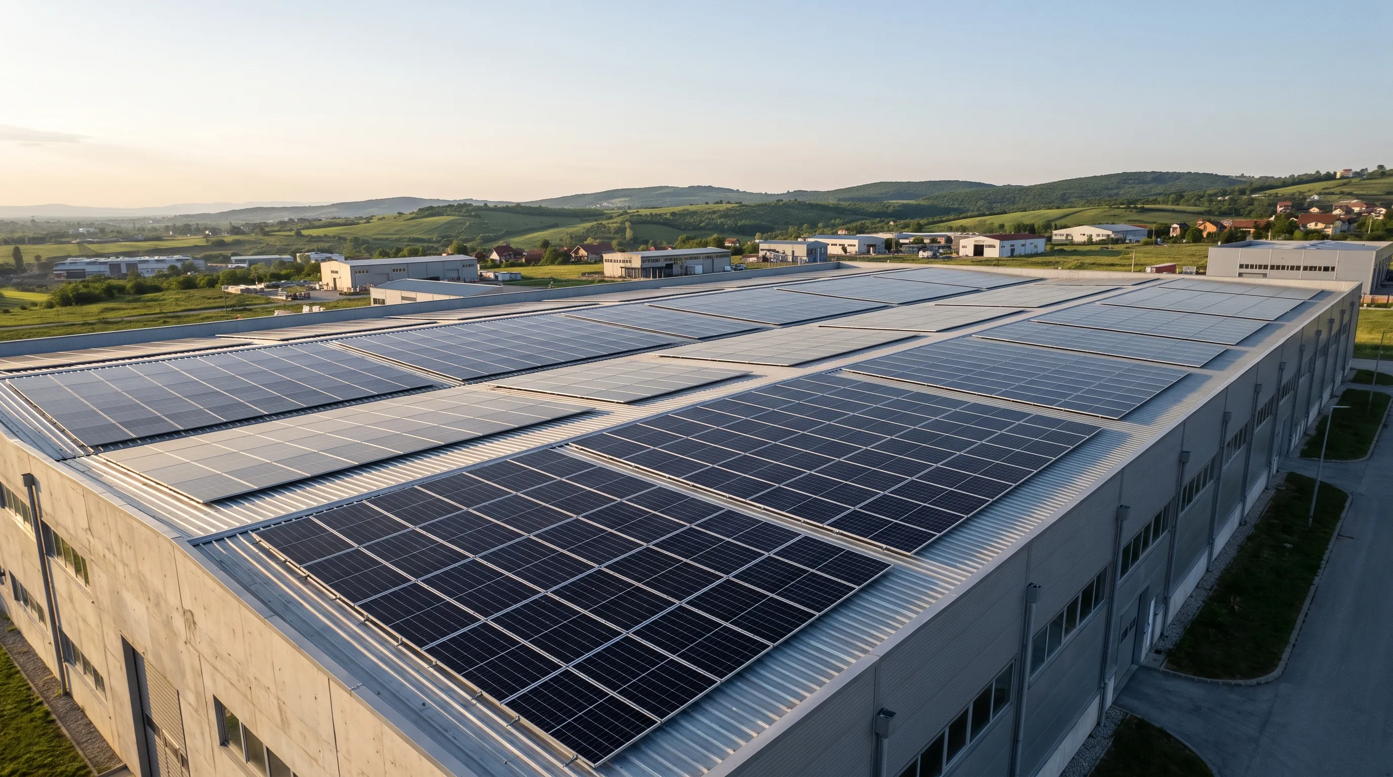 Solarna elektrana na krovu industrijske hale
